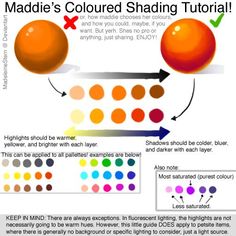 an info sheet describing how to choose the right shade for your color scheme or design