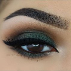 beautiful brown eyes with green eyeshadow #makeup Party Makeup Brown Eyes, Makeup Cantik, Maquillage On Fleek, Makeup Tip, Matte Makeup, Smink Inspiration, Makijaż Smokey Eye, Green Eyeshadow, Makeup Tricks