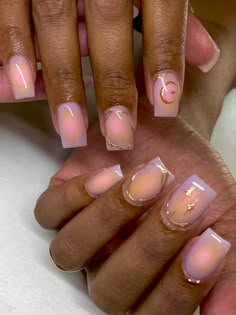 Natural Overlay Nails, Cute Overlay Nails, Overlay Nail Ideas, Calm Nails, Short Overlay Nails, Cute Baddie Nails Short, Sns Nails Colors, Hard Nails