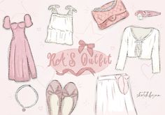 an image of clothes and accessories for women to wear on valentine's day or mother's day