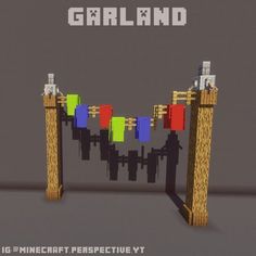 an image of a minecraft project with the name garland on it