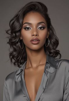 Makeup For Headshots, Olive Skin, Raw Hair, Beautiful Lips, Hair Care Tips, Hair Waves, Brown Skin, Frontal Wigs, Remy Hair