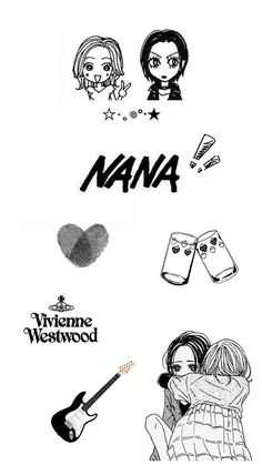 Nana Anime Logo, Nana And Hachi Manga Panels, Nana And Hachi Tattoo, Nana And Hachi Manga, Nana Laptop Wallpaper, Nana And Hachi Wallpaper, Nana Manga Aesthetic, Nana And Hachi Anime, Nana Sketch