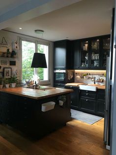 the kitchen is clean and ready for us to use in its new owner's home