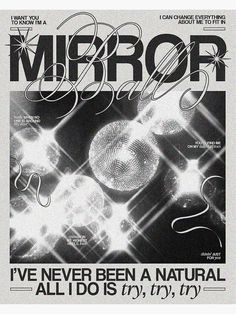 an advertisement for mirror magazine with the words i've never been a natural all do is