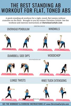 the best standing ab workout for flat, toned absorpresions info sheet