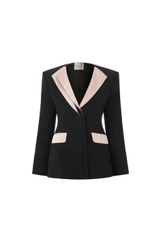 Model Clothes, Silk Blazer, Fashion Silhouette, Mean Blvd, Rose Fashion, Black Tweed, Work Attire, Designer Collection, Black Cream