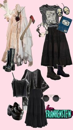 Lisa Frankenstein Outfits, Lisa Frankenstein Aesthetic, Gothic Outfits Casual, Classy Alternative, Lisa Frankenstein, Goth Outfit Inspo, Summer Attire