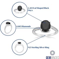 Put the final touch on your look with this beautiful black onyx ring adorned with shimmering diamond accents. Put the final touch on your look with this beautiful black onyx ring adorned with shimmering diamond accents.Click on this JEWELRY & WATCHES GUIDE to learn about fit, styles, materials and more! Nickel free Metal: sterling silver Packaging: boxed Plating: rhodium Width: 10 mm Finish: polishedSTONE DETAILS Stone type: onyx Total weight: 2 1/5 ct. Center stone size: 10 mm x 8 mm Shape: ova Silver Packaging, Diamond Accent Ring, Black Onyx Ring, Final Touch, Onyx Ring, Black Onyx, Onyx, Jewelry Watches, Plating