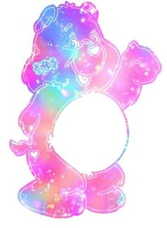 an image of a teddy bear holding a circle