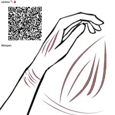 a person's arm with a qr code on it