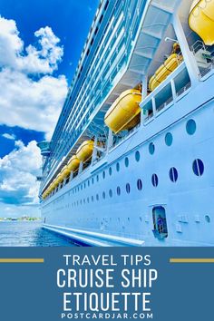 If you are planning for an upcoming cruise these simple cruise ship etiquette tips will help you from being labeled "that annoying guy" on the cruise. No one wants to be the person that everyone runs away from. Discover how to be a great travel companion by following these simple guidelines. We share travel etiquette to help you make the most of your cruise ship experience. Cruise Tips | Travel Tips | Cruising Best Cruise Ships, Cruise Excursions, Airline Travel, Best Cruise, Luxury Cruise, Shore Excursions, Cruise Travel