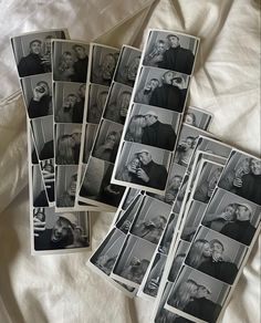 black and white photographs of people laying on a bed