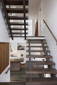 there is a stair case in the house