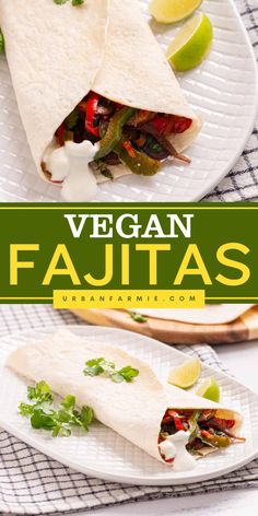 Looking for easy meal prep lunch ideas? These homemade Vegan Fajitas recipes are packed with flavorful veggies and made in less than 30 minutes. Add this recipe to your busy weeknight dinner! Vegan Fajitas, Veggie Fajitas, Sautéed Veggies, Fajita Vegetables, Homemade Fajita Seasoning, Salsa Guacamole, Vegan Mexican Recipes, Fajita Recipe, Vegan Keto