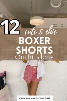 boxer shorts outfit ideas Boxer Shorts For Women Outfit, Boxer Shorts For Women, It Girl Fashion, Clothing Wardrobe, Clogs Outfit, White Boxers