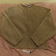 A Beige Knit Sweater Nwt. Loose Fit With Wide Sleeves. Goes Well With Jeans, Khakis, Black Slacks,Skirts Etc. Sz Medium, By The Style Of The Sweater You Can Go Up A Size. I Would Say M/L Beige Knit Sweater, Black Slacks, Go Up, Wide Sleeves, Colorful Sweaters, Knit Sweater, Knitted Sweaters, Loose Fitting, Sweaters For Women