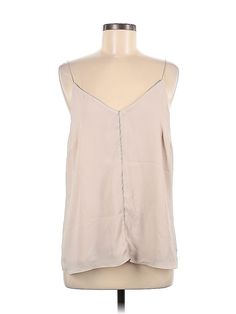 MNG Sleeveless Blouse Size: Medium Tops - used. No Fabric Content | MNG Sleeveless Blouse: Tan Tops - Size Medium Affordable Cream Sleeveless Blouse, Tan Top, Sleeveless Blouse, Sleeveless Top, Women Handbags, Womens Tops, Size Medium, Handbags, For Women