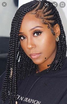 Hairstyles Braidings, Feed In Cornrows, Thick Braids, Box Braids Pictures, Braid Game, Bob Braids Hairstyles, Big Box Braids, Big Box Braids Hairstyles, Braids Styles