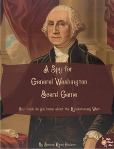 the cover of a book with an image of george washington