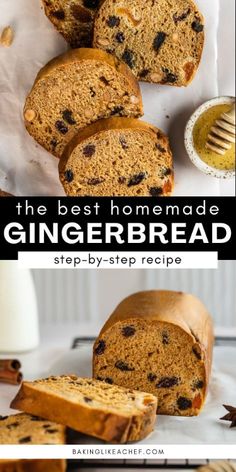 the best homemade gingerbread bread recipe is made with fresh ingredients and ready to be eaten