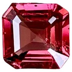 an image of a red diamond that is very close to the camera's eye