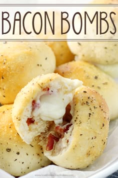 Cheesy Snack, Bacon And Cheese, Finger Food Appetizers, Snacks Für Party, Bacon Recipes, Party Foods, Yummy Appetizers, Tasty Treats, Appetizer Snacks