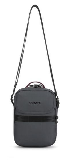 Easy to carry on journeys  yet still holds your valuables and protects them too  the Pacsafe Metrosafe X Anti-Theft Compact Crossbody bag fits a tablet and has a clip to secure your keys or wallet. Functional Gray Anti-theft Shoulder Bag, Gray Anti-theft Bag For Everyday Use, Gray Anti-theft Shoulder Bag For Everyday Use, Everyday Gray Anti-theft Bags, Anti-theft Shoulder Bag For Travel, Gray Anti-theft Shoulder Bag For Travel, Functional Everyday Carry Bags With Rfid Blocking, Functional Everyday Bags With Rfid Blocking, Rectangular Rfid Blocking Bags For Everyday Carry