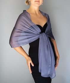 A very elegant organza shawl for your wedding party or evening dress. Made of luxury organza. Color: air force blue / steel blue ( other colors are available ) Size : 200 cm x 45 cm You can use it as a wrap, shawl or stola. WE have matching bags in our Etsy Shop! WE accept credit cards! What Color Shawl With Navy Blue Dress, Formal Dress Shawl, Navy Blue Gown, Elegant Shawl, Bridal Shrug, Chiffon Shawl, Wedding Shrug, Chiffon Wrap, Bolero Wedding