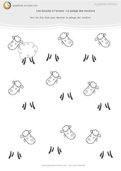 the worksheet for children to learn how to draw sheeps in different ways