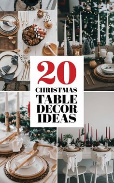 Christmas Table Decor Ideas, Dining Table Decorations, Christmas Table Decorations Diy, The Nightmare Before Christmas Decorations, White Table Settings, Diy Christmas Table, Green Tablecloth