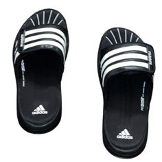 Nwot Adidas Superstar Fit Foam Three Stripe Slides Soft Comfort Size 8 Unisex These Adidas Slide Sandals Are Nwot Features A Soft Comfort Footbed Classic Three Stripe Adjustable Velcro Strap Unisex Slip-On Great For Spring Summer Or Even Early Fall Not Responsible For Improper Fit Tags: Adidas Three Stripe Life Velcro Slides Sandals Athletic Athleisure Streetwear Fall Spring Summer Classic Beach Vacation Top Rated Seller Fast Shipping! All Purchases Are Photographed Before Shipping To Prevent An Sports Open Toe Slides With Adidas Logo, Sports Slides With Adidas Logo And Open Toe, Sporty Adidas Logo Slides With Open Toe, Sporty Adidas Logo Open Toe Slides, Open Toe Adidas Slides For Sports, Adidas Non-slip Sandals For Sports, Adidas Sports Slide Sandals, Adidas Slide Sandals For Sports, Adidas Cushioned Sports Sandals