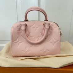 Authentic, Perfect Condition. Used Maybe 5 Times. Louis Vuitton Speedy, Vuitton Bag, Louis Vuitton Bag, Louis Vuitton, Pink, Color