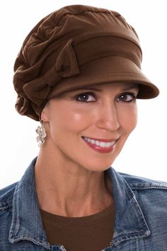 Versatility Newsboy Hat in Luxury Bamboo by Cardani Comfortable Adjustable Hat For Fall, Comfortable Adjustable Hats For Fall, Adjustable Comfortable Hat For Fall, Lightweight Spring Cap, Comfortable Curved Brim Hat, Brown Beanie For Spring, Brown Brimmed Cloche Hat, Brown Brimmed Cloche Hat One Size, Brown Brimmed Cloche Hat, One Size Fits Most