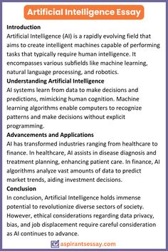 Essay on Artificial Intelligence in English (150, 200, 250, 500 Words) | More samples are on the blog for students to get different essay writing idea. Click on the image & explore. Trust us with your writing tasks and focus on what you do best. Homework Help Haven: Your Guide to Stress-Free Studies 🎓 biography the trump dynasty, A revamped PowerPoint presentation with visually appealing infographics., essay kids ✒️ #EssayPrompts English Essays, Common App, Common App Essay, 500 Word Essay, Essay Samples, English Listening, Essay Format, Best Essay Writing Service