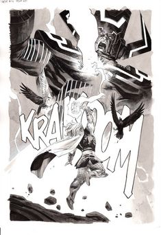 Thor #4 interior art - Galactus by Nic Klein * Nic Klein Art, James Harren, Comic Inspiration, Western Comics, Graphic Novel Art, Hero 3, Jack Kirby, Science Fiction Art, Sketch Inspiration