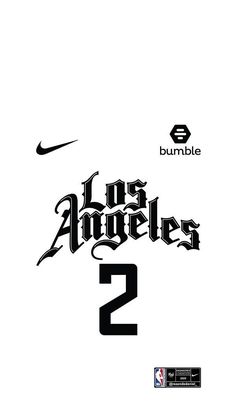 the los angeless basketball team's logo is shown in this black and white poster