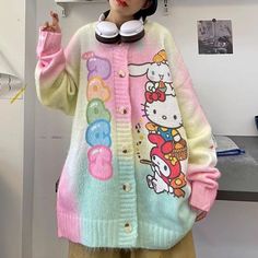 Kawaii Anime Oversize Sweater Coat PN6460 ●Size: S: Length 68 cm,bust 126 cm,shoulder 68 cm M: Length 70 cm,bust 134 cm,shoulder 69 cm L: Length 75 cm,bust 140 cm,shoulder 70 cm ●Material:cotton (Please allow 1-3cm differs due to manual measurement.As different computers display colors differently,the color of the actual may vary slightly from the above images.Thanks for your understanding.) ●About Shipping: We attach great importance to the orders of each customer and parcel delivery. 1.Processing time: 2-3 business days. 2.Shipping time: 10-15 business days to US, please allow 3-4 weeks shipping to other country.(Shipping times can be affected by variable customs clearance times or public holidays.) Oversized Kawaii Long Sleeve Sweater, White Anime Print Outerwear For Winter, Spring Kawaii Long Sleeve Outerwear, Oversized Harajuku Long Sleeve Outerwear, Oversized Harajuku Outerwear For Fall, Trendy Winter Outerwear With Cartoon Print, Cute Oversized White Outerwear, Multicolor Cartoon Print Outerwear For Fall, Fall Multicolor Cartoon Print Outerwear