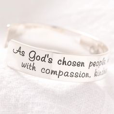 Luxury Engraved Silver Cuff Bracelet, Luxury Silver Engraved Cuff Bracelet, Luxury Gold Engraved Sterling Silver Bracelet, Luxury Gold Sterling Silver Engraved Bracelet, Bible Verse Bracelet, Light Of Christ, Engraved Cuff, Prayer Bracelet, Shine The Light