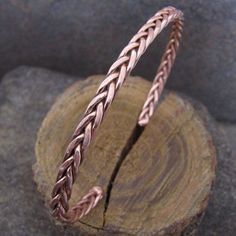 Missoma Jewellery, Wrap Armband, Copper Bracelets, Hammered Bracelet, Boone Nc, Copper Wire Jewelry, Wire Jewelry Tutorial, Chainmaille Bracelet