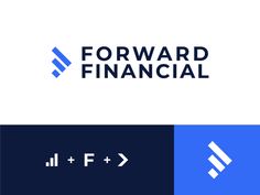 the logo for forward financial, which is designed to look like it has an arrow