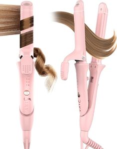 About this item
ENJOY 2 HAIRSTYLES WITH 2 IN 1 CURLING IRON: Hair straightener and curler 2 in 1 combines a hair straightener and a 1 inch curling iron in one. Only one lock/unlock button to switch from curl to straight. IKV 1 inch curling iron helps you to get a silky smooth straight look or a curly wavy hairstyle simply.Hair curling irons we designed is more compact and easy to carry.The size of the our curling iron is between regular and mini curling iron. The length is 10.5 inch.
3 ADJUSTABLE TEMPS & TEMPERATURE LOCKOUT FUNCTION: Travel curling iron dual voltage haves 3 adjustable temperatures,suitable for all hair types.The temperature range is 320°F-360°F-400°F.Straightener curling iron combo is equipped with an intelligent temperature Mini Curling Iron, Short Shoulder Length Hair, Travel Curling Iron, 2 Hairstyles, 1 Inch Curling Iron, Wavy Hairstyle, Hair Straightener And Curler, Iron Hair