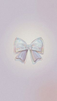 a pastel image of a bow on a white background with soft light colors in the middle