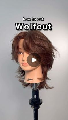 Long Wolf Cut Hair Tutorial, Wolfcut Hair Short Wavy, Wolfcut Hair Long Tutorial, Wolf Cut Tutorial Long Hair, Short Haircut Tutorial Step By Step, Wolfcut Back View, Wolf Cut For Wavy Hair, Wolf Cut Tutorial Short Hair, Wolf Cut 360 View