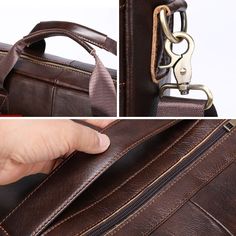 PRODUCT HIGHLIGHTS Product Title: Leather Messenger Laptop Shoulder Bag for Men Theme: Chic, energetic, smart casual Fits 15.6 inch laptop computer Internal zipper pocket, phone pocket, pen holders SPECIFICATION Material: Genuine leather, cowhide leather Measures 41 x 7.5 x 30 cm Weight: 0.93 kg SKU 82022 Brown Business Laptop Bag With Zipper Pocket, Brown Laptop Bag With Zipper Pocket For Office, Brown Business Briefcase With Zipper Pocket, Shoulder Bag For Men, Laptop Shoulder Bag, Leather Travel Bag, Travel Duffle, Duffle Bag Travel, Leather Travel