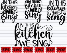 the kitchen svg files are ready to be used for cutting and other crafting projects