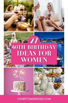 women celebrating their birthdays and having fun at the same time, with text overlaying