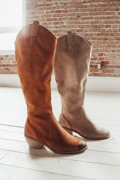 The Stacey Distressed Suede Boot – The Rollin' J Slouchy Suede Boots, Neutral Boots, Knee High Boots Winter, Suede Material, Suede Boots, Knee High Boots, The Knee, Knee High, Zipper