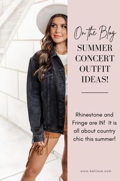 Summer is the perfect time for concerts and festivals which means you need something to wear! If you are looking for the perfect summer concert ideas, let me show you some of my favorites! Rhinestones and fringe are big, cowboy boots and hats and country chic are all the rage. Check out the blog for more and don't miss the discount code! 😉