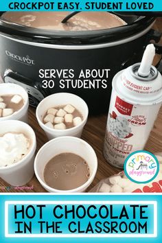 hot chocolate and marshmallows in the crockpot easy, student love